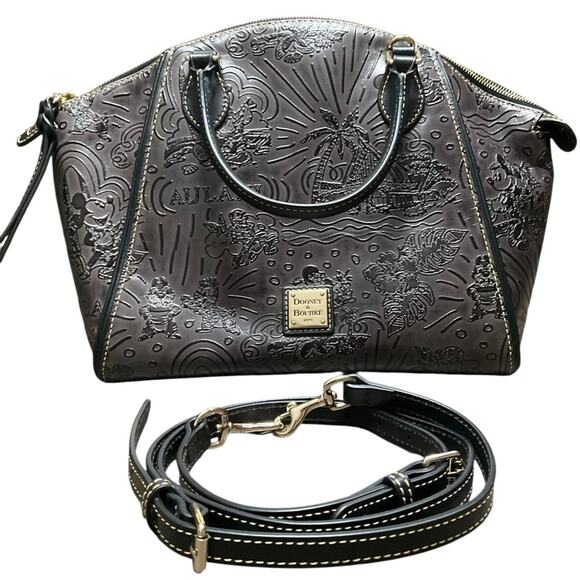 Dooney & Bourke Black Embossed Satchel Disney Aulani NWT - Picture 13 of 16